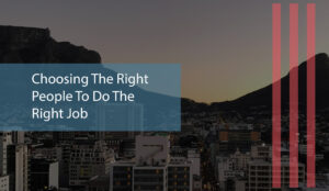 How to Choose the Right Digital Marketing Agency in Cape Town - Magnifying glass over agency icons representing selection process.